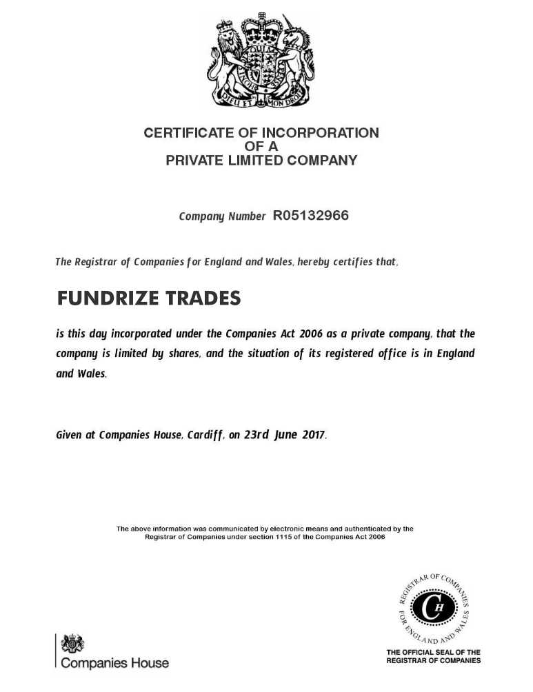 certificate